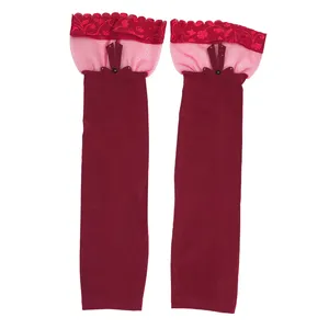 ساق دست زنانه مدل ریون کریستال کد s-116 رنگ زرشکی