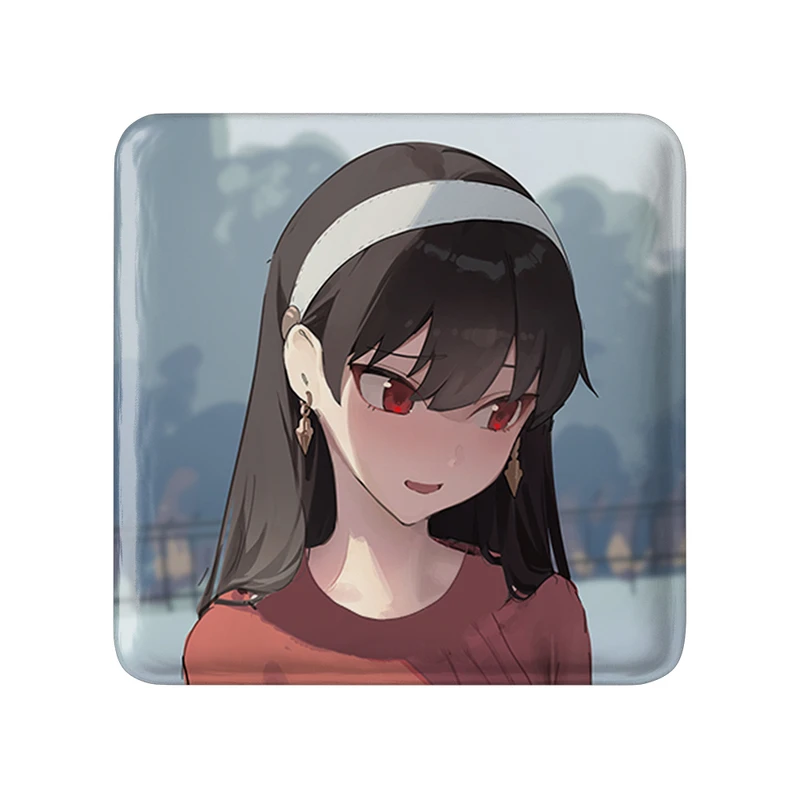 مگنت خندالو طرح یور انیمه اسپای ایکس فمیلی Spy X Family مدل مربعی کد 22195