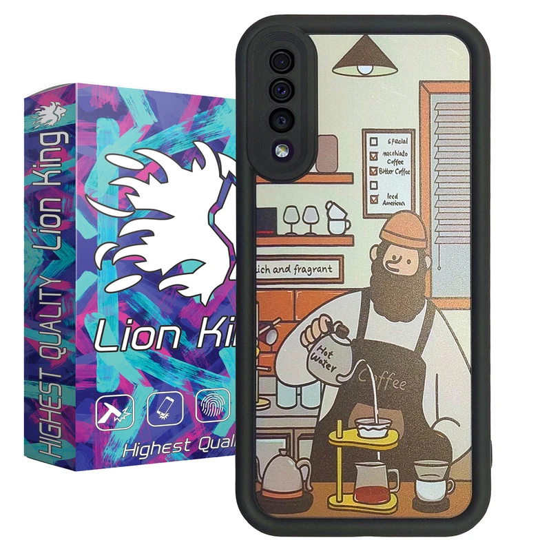 کاور لاین کینگ طرح کافه چی مناسب برای گوشی موبایل سامسونگ Galaxy A50/A50s/A30s