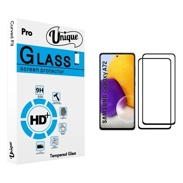 محافظ صفحه نمایش يونيک مدل +Clear مناسب برای گوشی موبایل سامسونگ Galaxy A72 بسته دو عددی