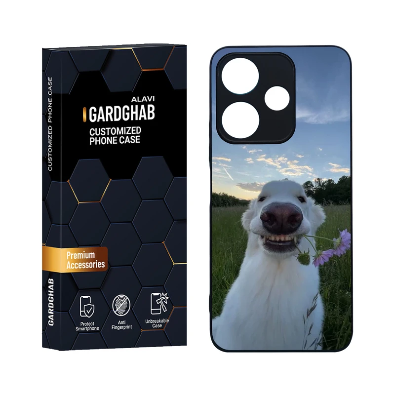 کاور گارد قاب علوی مدل دورژله ای حیوانات مناسب برای گوشی موبایل شیائومی Redmi 13 4G / 5G