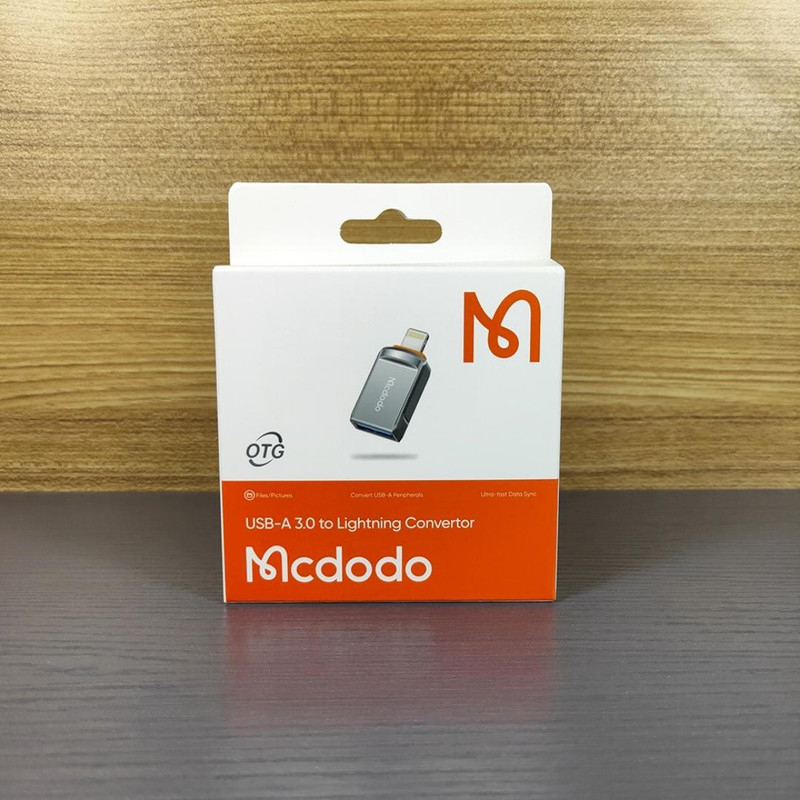 مبدل USB به لایتنینگ مک دودو مدل OT-8600 Deep Gray