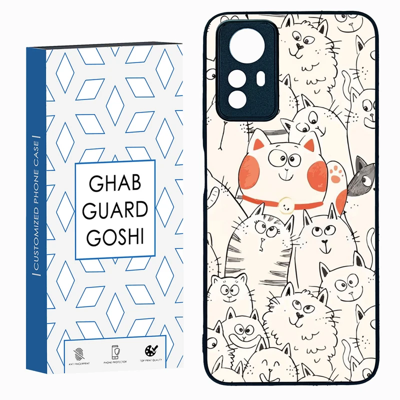 کاور قاب گارد گوشی طرح گربه کد TPU-024 مناسب برای گوشی موبایل شیائومی Redmi Note 12s
