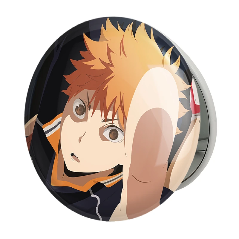 آینه جیبی خندالو طرح هیناتا شویو انیمه هایکیو Haikyu مدل تاشو کد 17764 