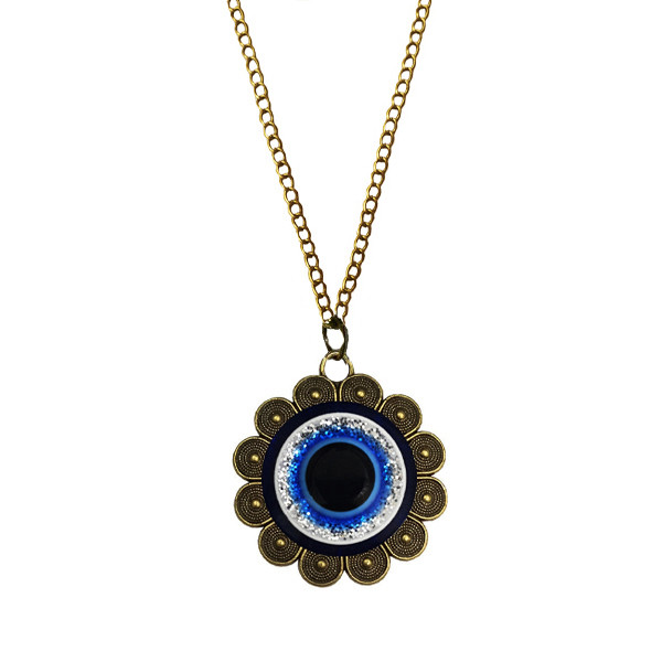 گردنبند زنانه مدل رومانتویی گل چشم و نظر کد GRM 64 گردنبند زنانه مدل رومانتویی گل چشم و نظر کد GRM 64