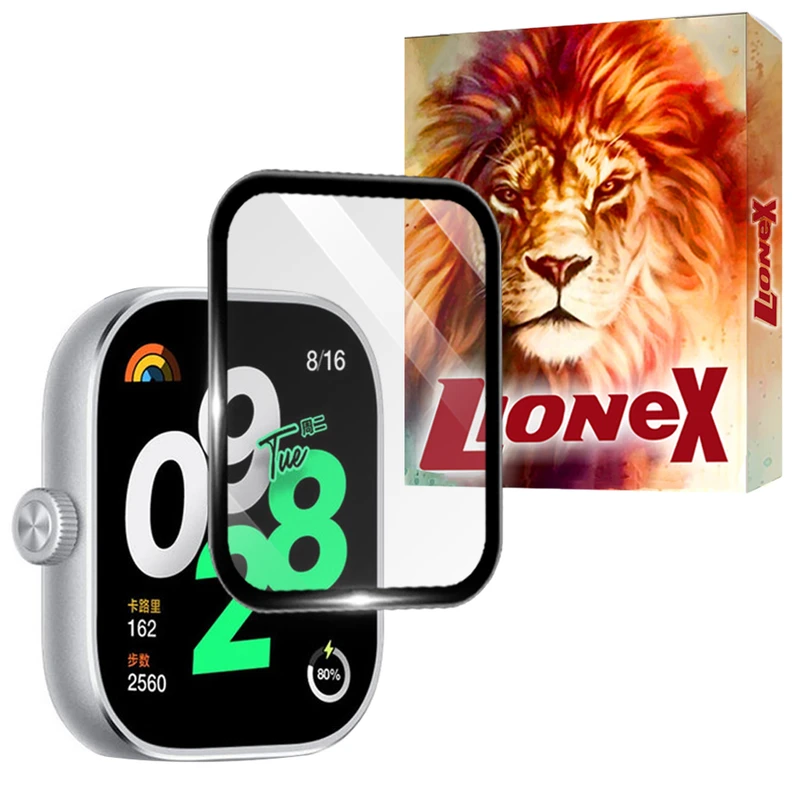 محافظ صفحه نمایش لایونکس مدل LWPM مناسب برای ساعت هوشمند شیائومی Redmi Watch 4