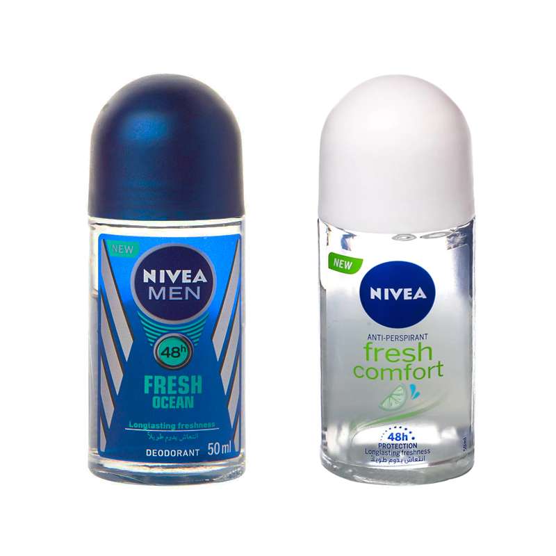 رول ضد تعریق نیوآ مدل Fresh Comfort - Fresh Ocean حجم 50 میلی لیتر مجموعه 2 عددی رول ضد تعریق نیوآ مدل Fresh Comfort - Fresh Ocean حجم 50 میلی لیتر مجموعه 2 عددی