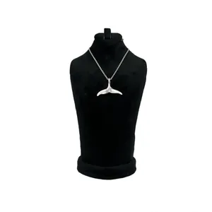 گردنبند نقره دخترانه مدل دم نهنگ