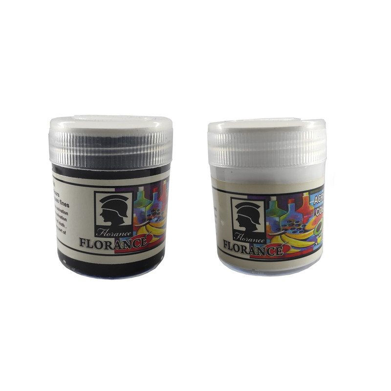 رنگ اکریلیک فلورانس مدل P5 حجم 45 میلی لیتر بسته 2 عددی