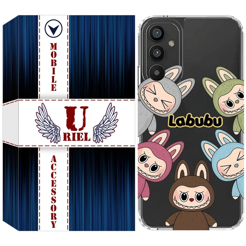 کاور یوریل مدل Clear کد 102 طرح لبوبو Labubu مناسب برای گوشی موبایل سامسونگ Galaxy M23 / F23 / M13 4G