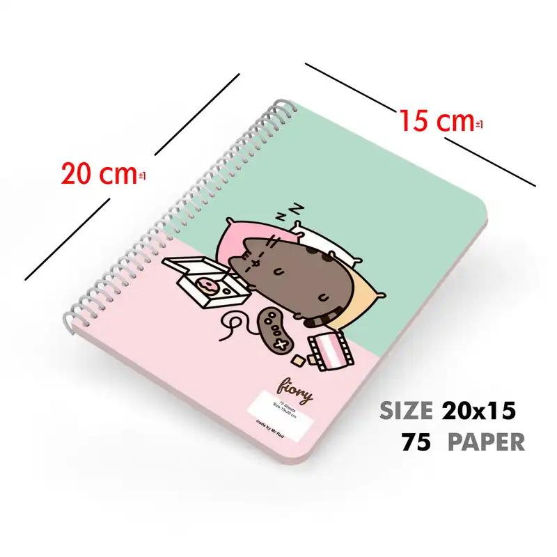 دفتر برنامه ریزی مستر راد طرح کرافت مدل گربه کیوت فانتزی کد fiory 1930