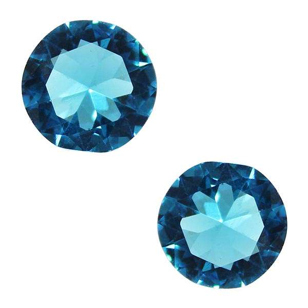 سنگ توپاز آبی کد 650710 بسته دو عددی 