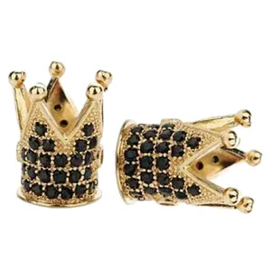 پلاک دستبند رزالیا طرح تاج کد Raika-AK-12 بسته 2 عددی