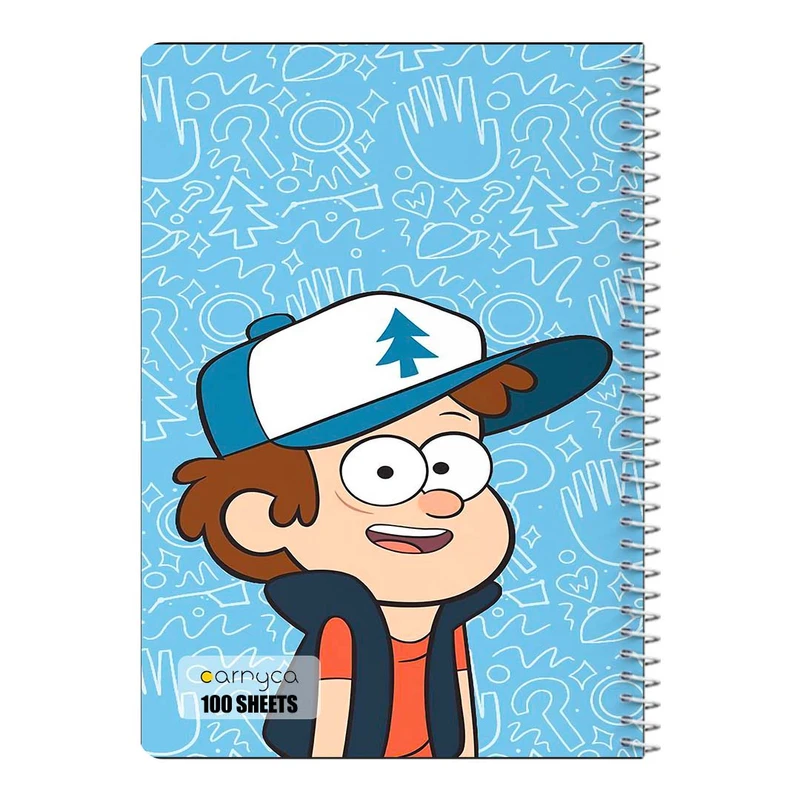 دفتر مشق 100 برگ سیمی کارنیکا طرح آبشار جاذبه Gravity Falls کد 28296