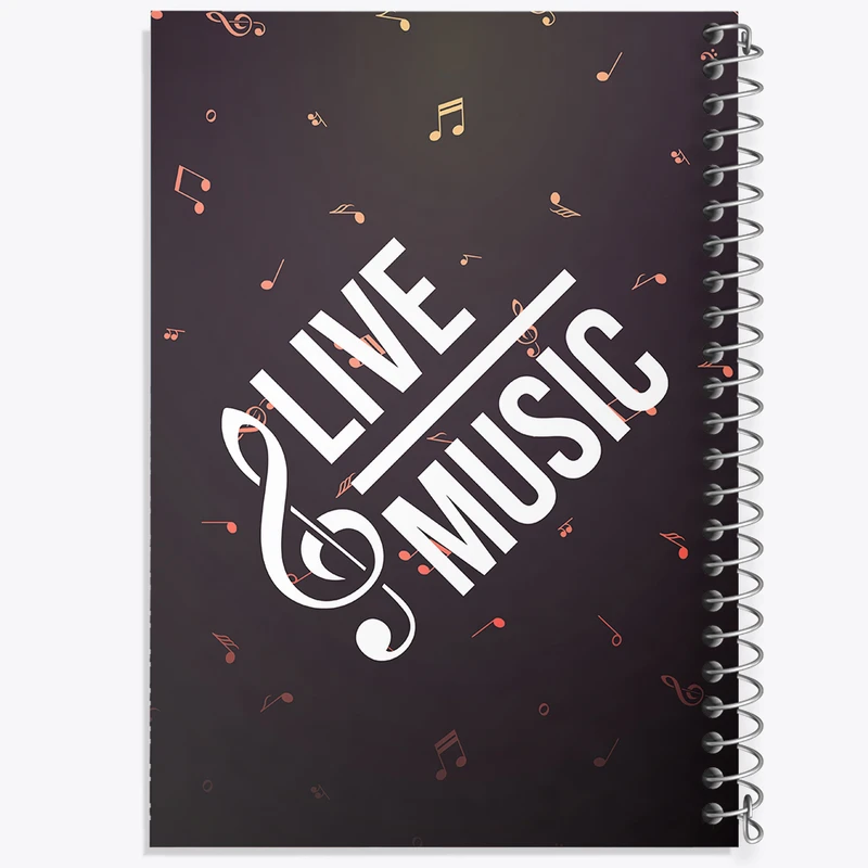 دفتر مشق 50 برگ خندالو طرح موزیک کد N791