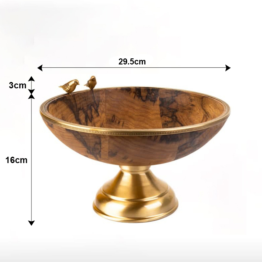 میوه خوری گلد کیش مدل گلدن برد پایه دار سایز متوسط GK829410