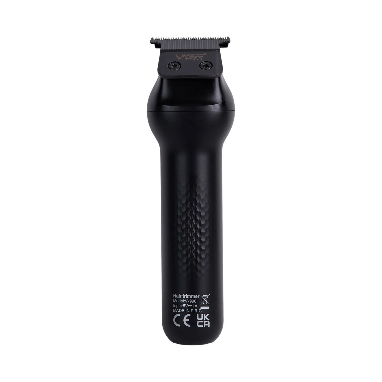 ماشین اصلاح موی سر و صورت وی جی ار مدل V-990، منبع انرژی باتری، تکنولوژی اصلاح به صورت تریمر، مدت زمان شارژ 150 دقیقه و مدت زمان استفاده پس از شارژ 200 دقیقه، به همراه کابل شارژ USB، برس تمیزکننده، روغن، 3 عدد شانه، با عملکرد توربو، نمایش وضعیت باتری -  - 3