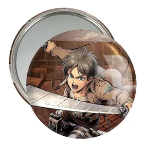 آینه جیبی خندالو طرح ارن انیمه اتک آن تایتان Attack on Titan  کد 4844