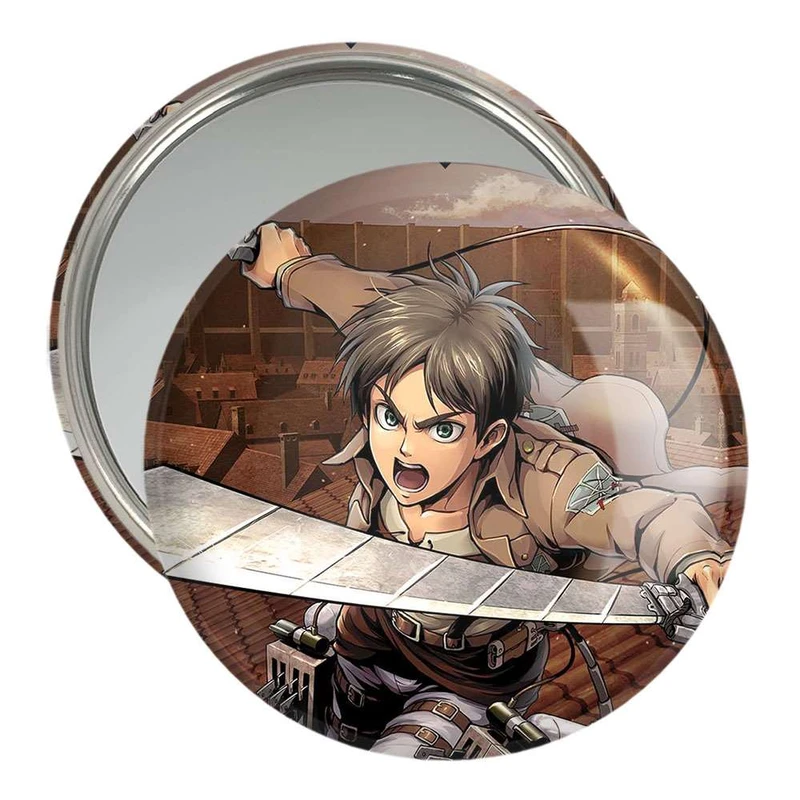 آینه جیبی خندالو طرح ارن انیمه اتک آن تایتان Attack on Titan  کد 4844