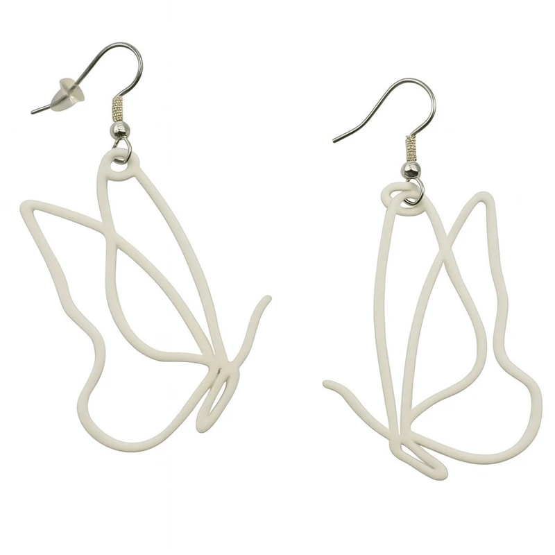 عکس شماره 2 : گوشواره دخترانه مدل پروانه کد 008