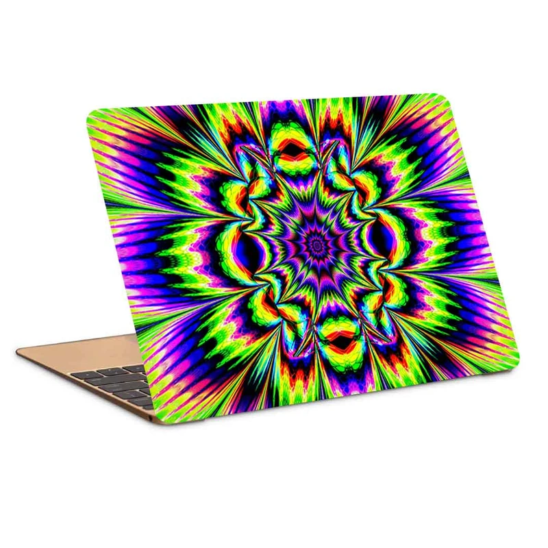 استیکر لپ تاپ طرح fractal kaleidoscope abstraction کد P-772 مناسب برای لپ تاپ 15.6 اینچ