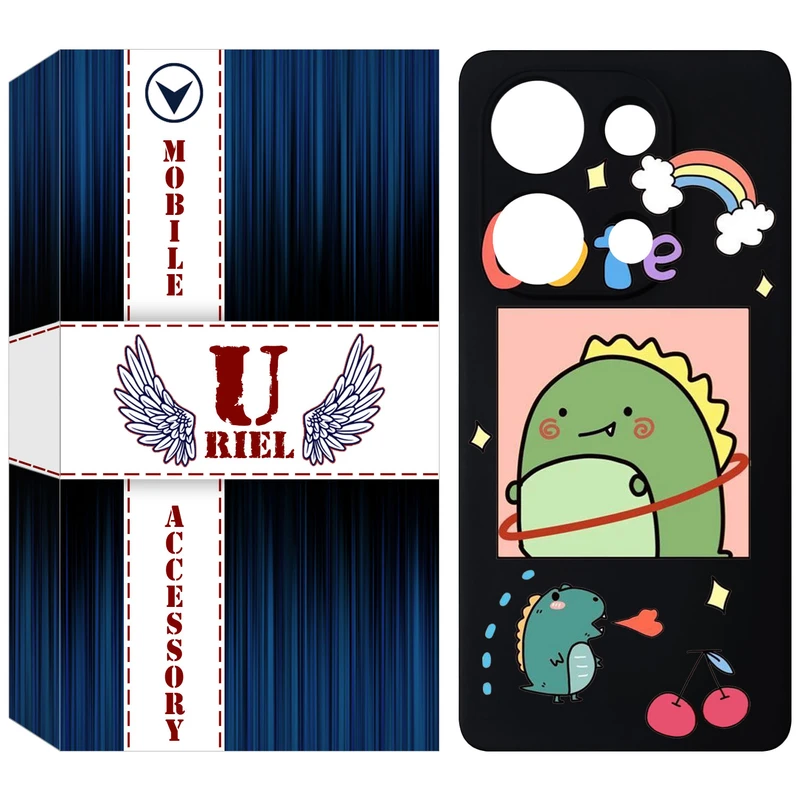 کاور یوریل مدل KSH کد 20 طرح دایناسور مناسب برای گوشی موبایل شیائومی Poco M6 Pro