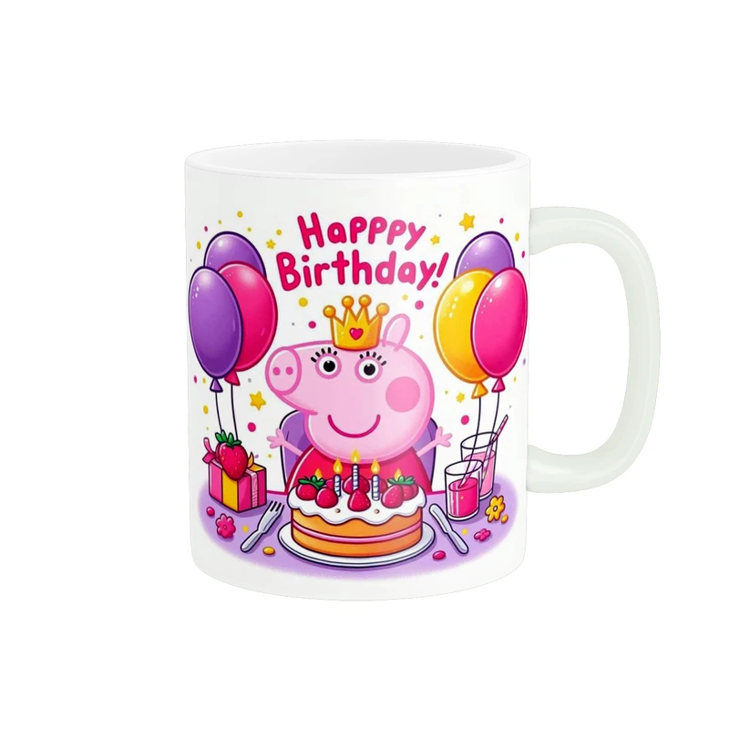 ماگ پاد آفرین طرح تولد پپاپیگ کد 1237