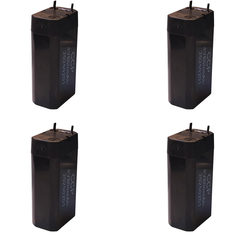 باتری سیلد اسید 4 ولت 800 میلی آمپر ساعت سی سی پی مدل 4V-800mah بسته 4 عددی باتری سیلد اسید 4 ولت 800 میلی آمپر ساعت سی سی پی مدل 4V-800mah بسته 4 عددی