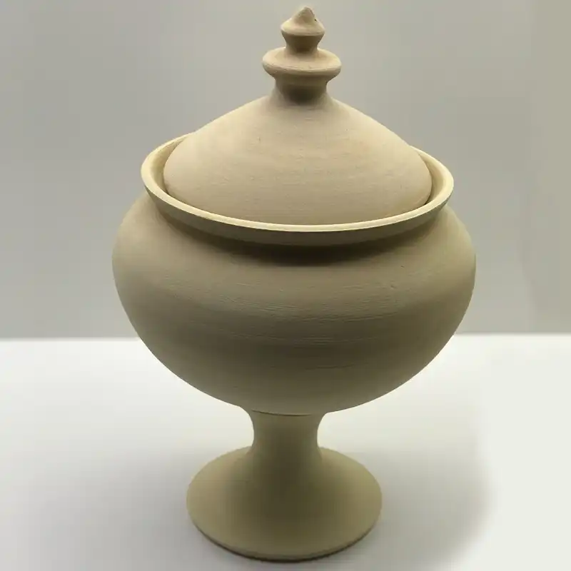 شکلات خوری سفالی خام مدل پایه دار کد 25