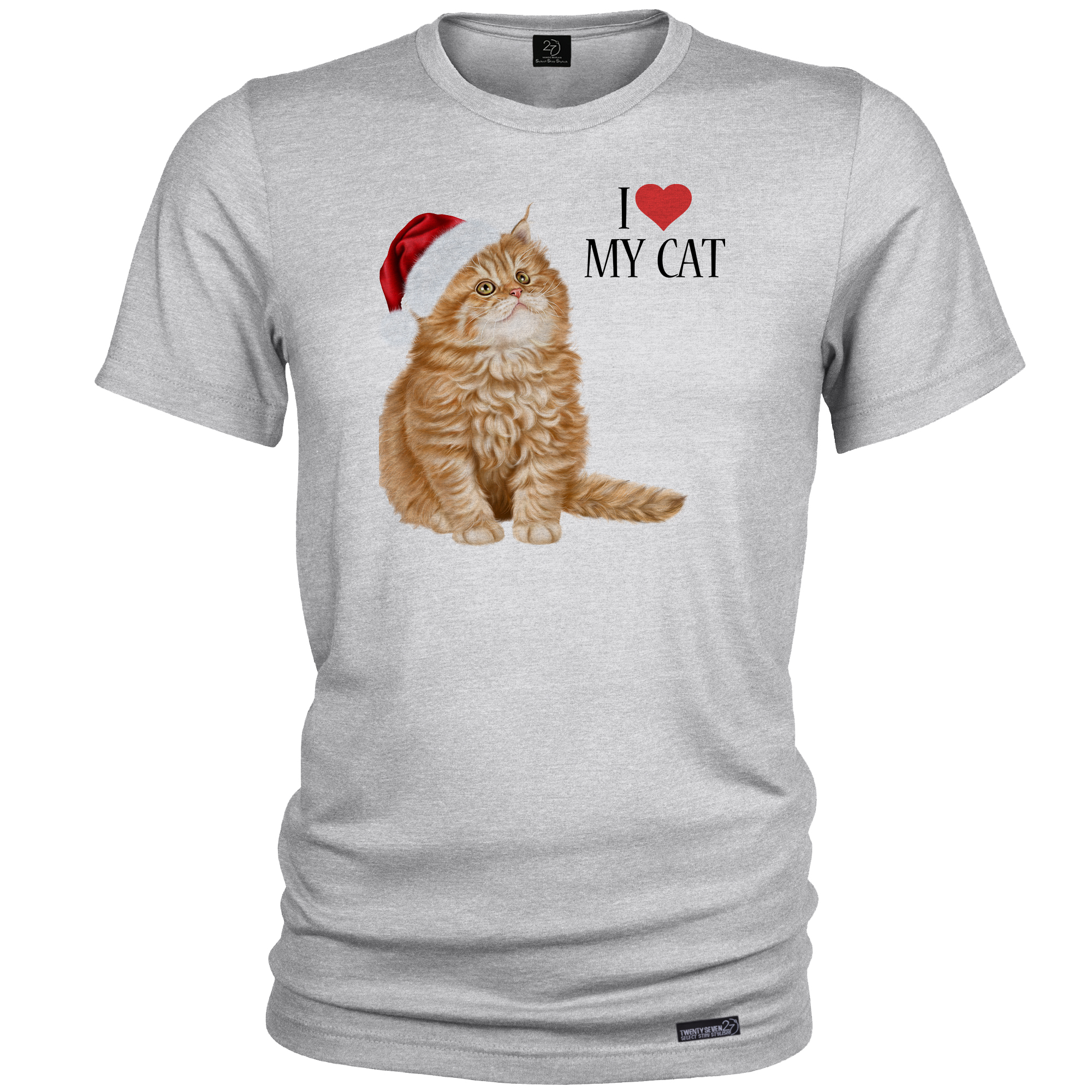 تی شرت آستین کوتاه مردانه 27 مدل My Cat کد MH89