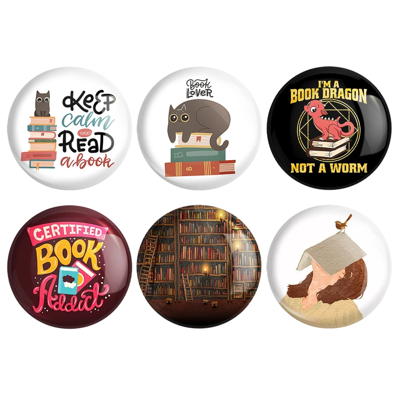 مگنت خندالو طرح کتاب BOOK کد 1655A مجموعه 6 عددی