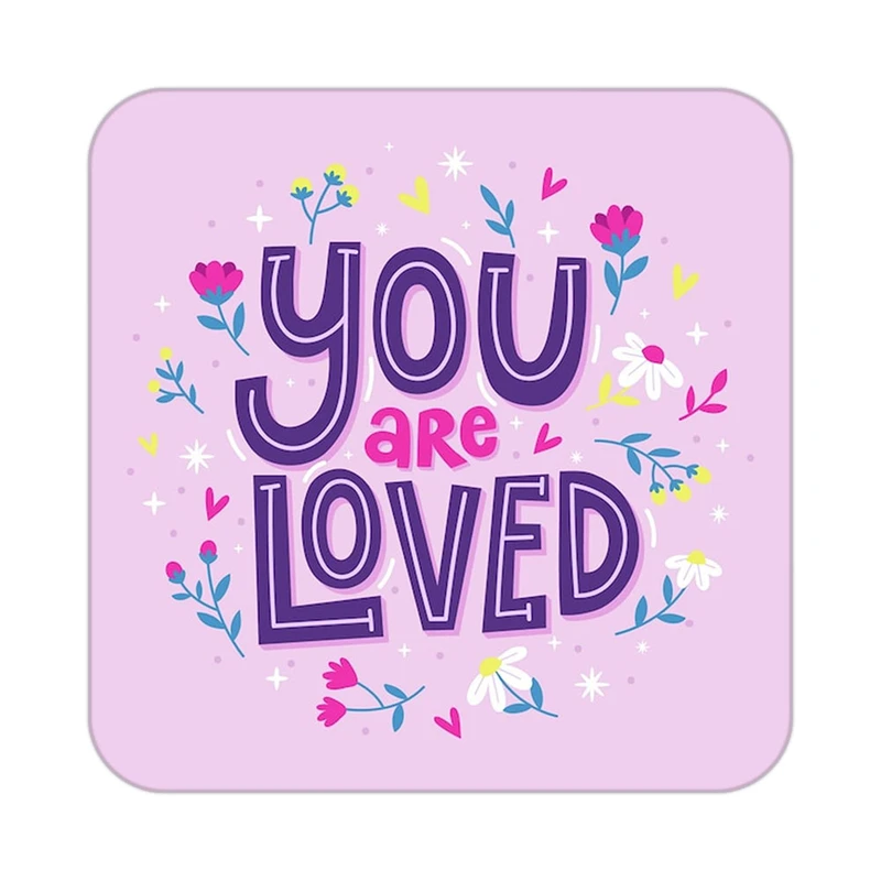 زیر لیوانی کاکتی طرح عاشقانه مدل mp40054