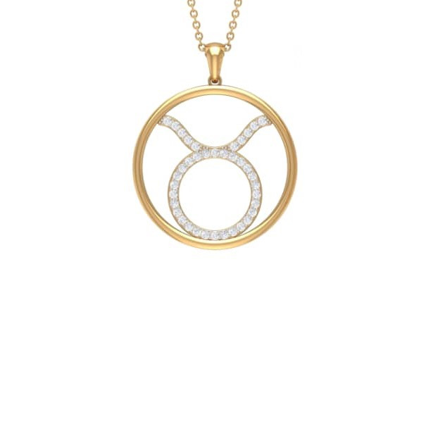 گردنبند طلا 18 عیار زنانه قیراط طرح دایره کد GH1639