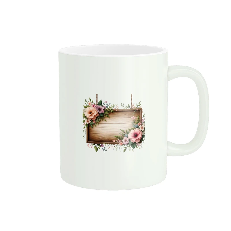 ماگ پاد آفرین طرح تابلو گل کد 591