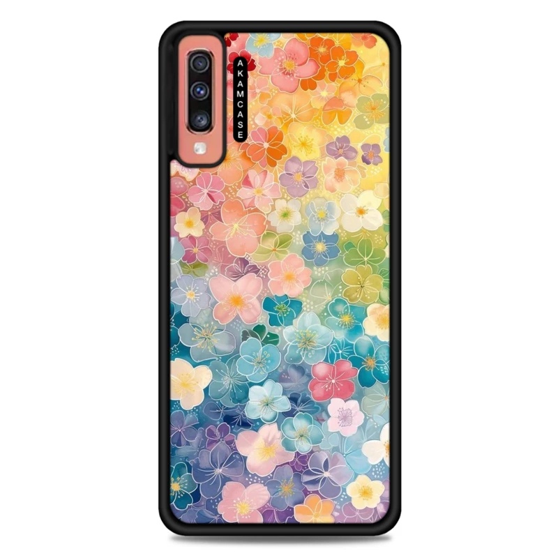 کاور آکام مدل AMC-WSGA70-FLOWERS-27 مناسب برای گوشی موبایل سامسونگ Galaxy A70