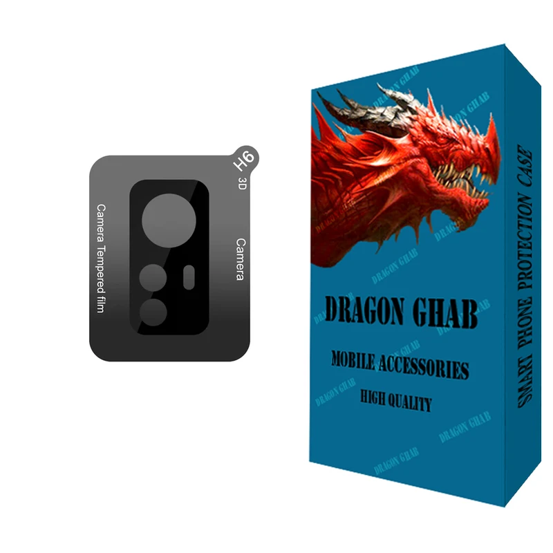 محافظ لنز دوربین دراگون قاب مدل 3D مناسب برای گوشی موبایل شیائومی 12X