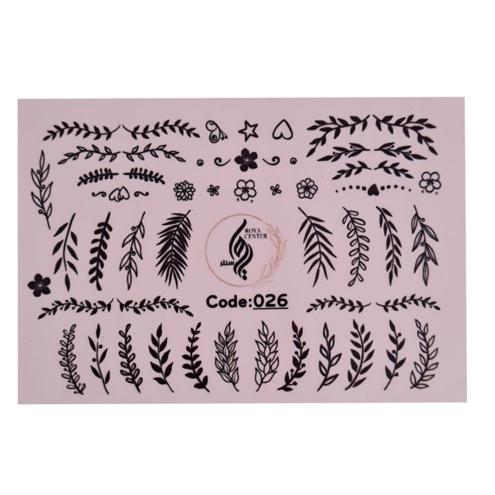 برچسب لنز ناخن  رویاسنتر مدل 026LL