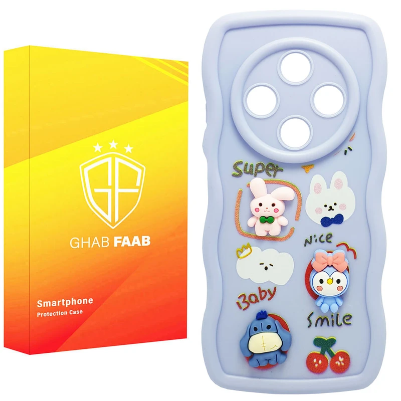 کاور قاب فاب مدل سیلیکونی فانتزی طرح دخترانه مناسب برای گوشی موبایل شیائومی Redmi 14C / A4 / Poco C75