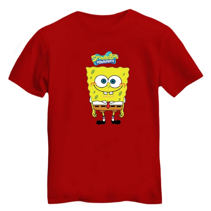 تی شرت آستین کوتاه زنانه مدل باب اسفنجی کد ۳