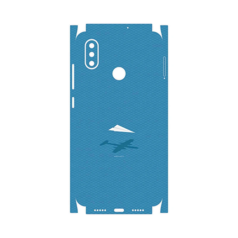 برچسب پوششی ماهوت مدل Minimal Paper Airplane-FullSkin مناسب برای گوشی موبایل شیائومی Mi 8