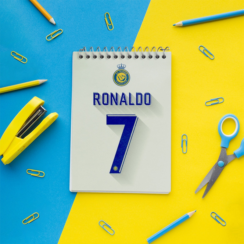 دفتر یادداشت 50 برگ خندالو مدل کریستیانو رونالدو کد 36424