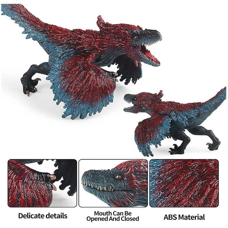 اکشن فیگور مدل دایناسور فک متحرک طرح Pyroraptor کد 1002