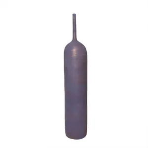 گلدان سفالی مدل استوانه تک شاخه  کد 2012
