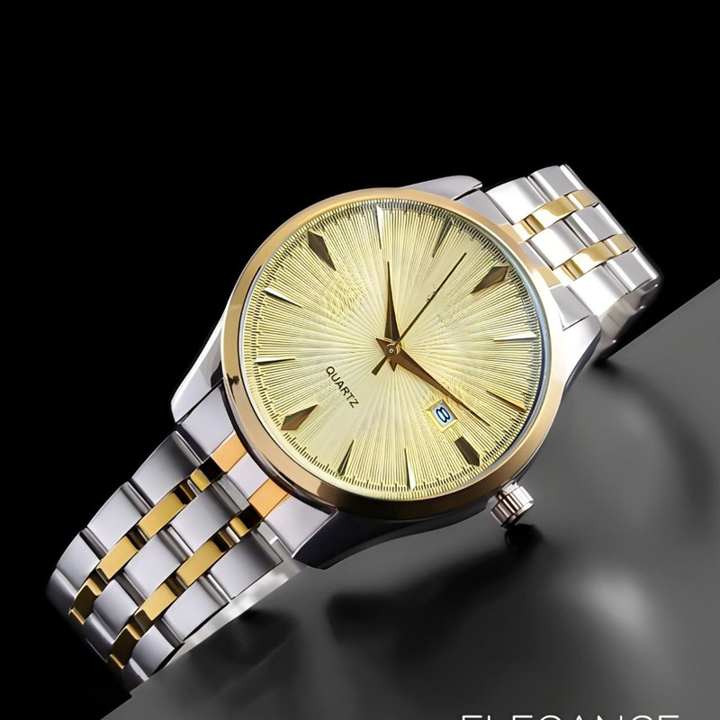 ست ساعت مچی عقربه ای زنانه و مردانه مدل کلاسیک خطی 06