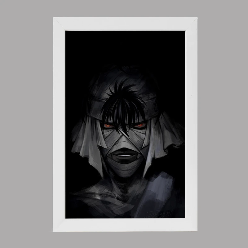 تابلو خندالو مدل شیشیو انیمه رورونی کنشین کد 34889