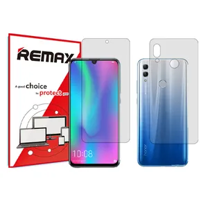Remax HyGEL model transparent screen protector suitable for Honor 10 Lite mobile phone along with back protector