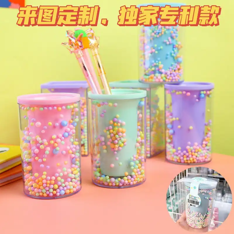 جامدادی رومیزی مدل دونه برفی طرح استوانه ای