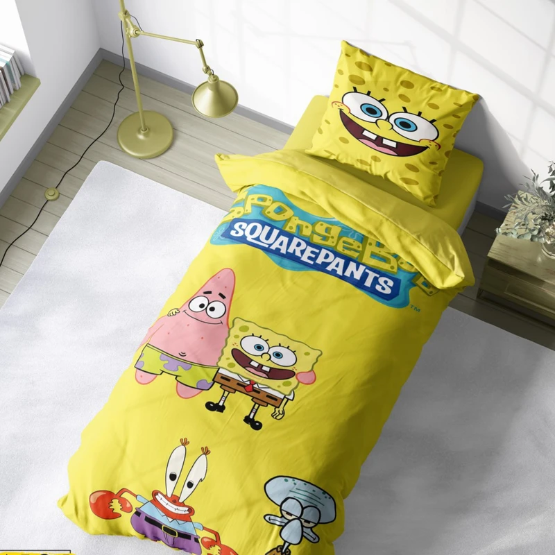 سرویس خواب تک نفره 4 تکه مدل باب اسفنجی کد ۱۵۴۰