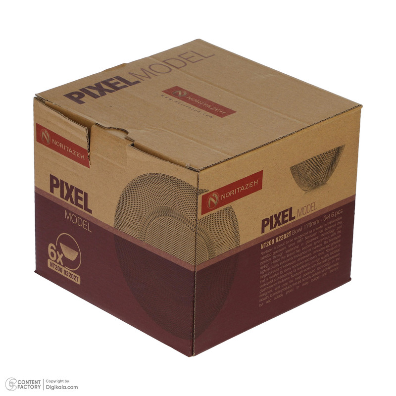 کاسه نوری تازه مدل پیکسل کد NT20002202T بسته 6 عددی