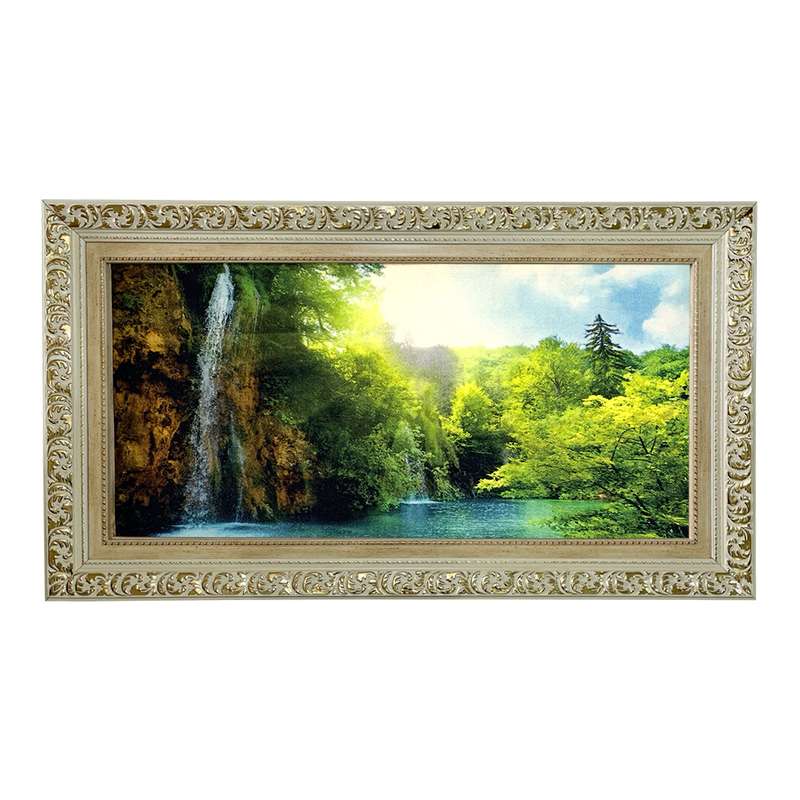 تابلو فرش ماشینی طرح دستبافت مدل آبشار کد 7679